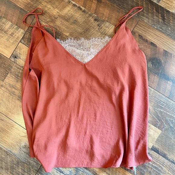 FREE PEOPLE Deep V Bandeau Cami Top Rose - Picture 2 of 6